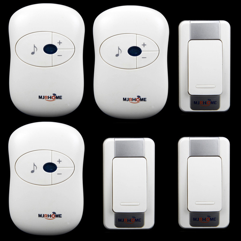 三拖三直流 无线门铃家用 直流遥控 用电池不用电 电子音乐远距离