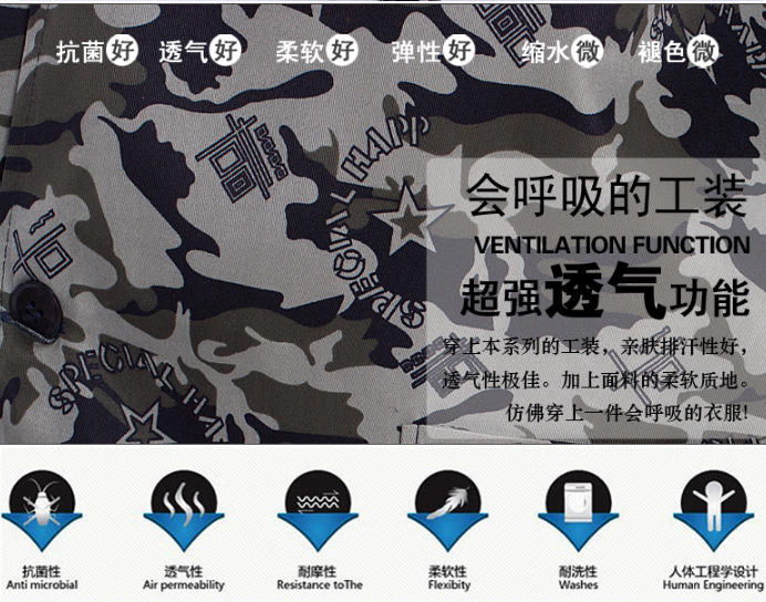 Tenue de travail en rayonne - Ref 1913527 Image 9