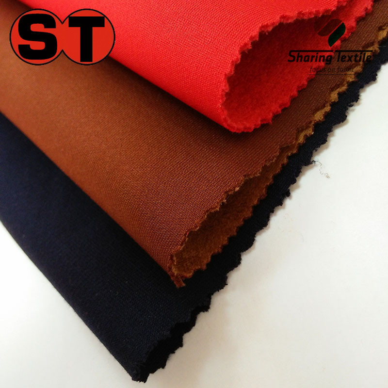 厂家直销纬编空气层麂皮绒/纬编三明治麂皮绒/麂皮绒空气层