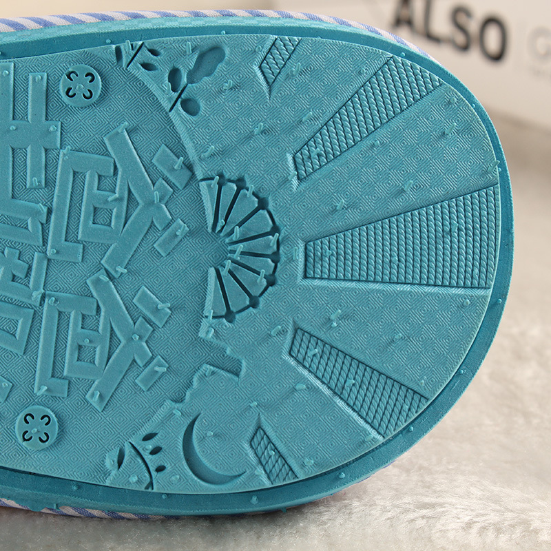 Pantoufles enfants en suède pour printemps - semelle plastique - Ref 1015986 Image 17