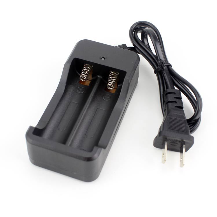 充电器3.7v 18650锂电池双槽充线充通用 中规 美规 欧规 英规外贸