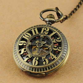 手动机械怀表 复古 翻盖怀表男士学生老人项链表