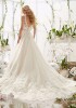 New wedding dresses trailing wedding dresses deep V big Lace Bridal Wedding Dresses