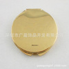 Guangdong manufacturer promotion high -end golden pattern round folding glass makeup mirror Japanese and Korean exquisite metal mirror