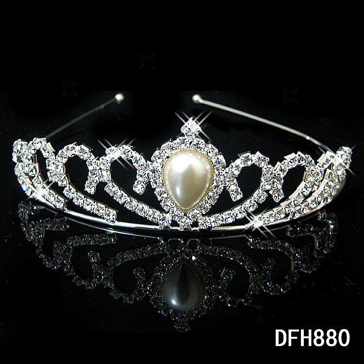 Korean Edition fashion new pattern Pearl love Hairdressing Hair band temperament Diamond bride Wedding dress full dress Accessories