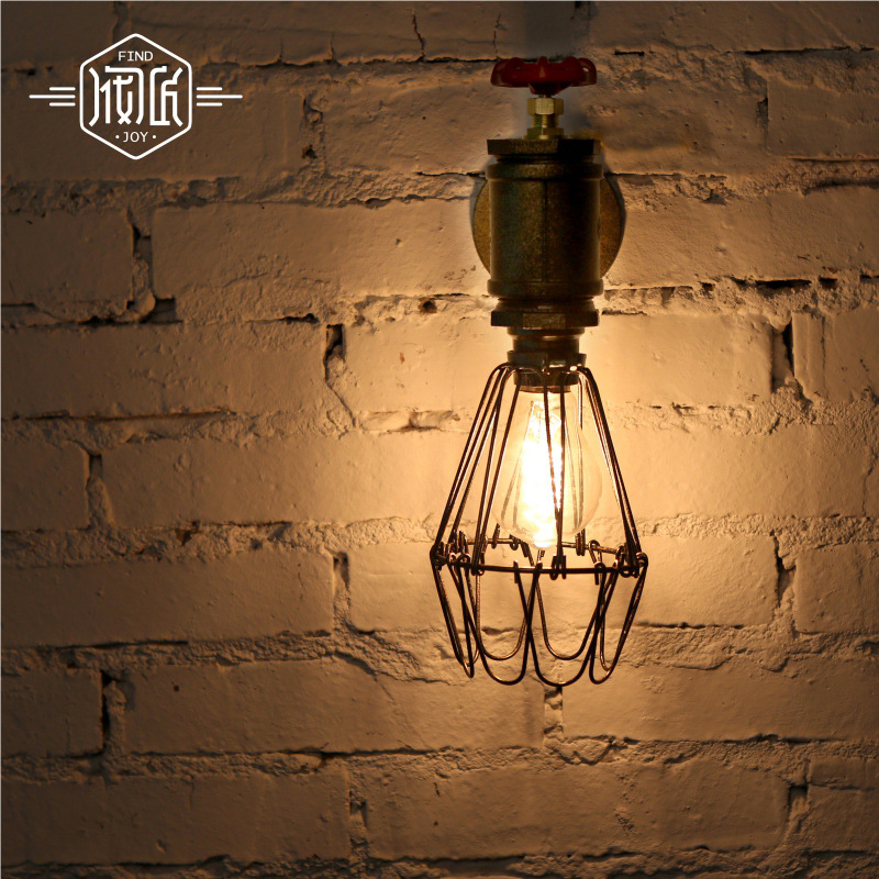 美式複古水管壁燈咖啡館酒吧走廊裝飾壁燈畫廊展廳工業射燈批發