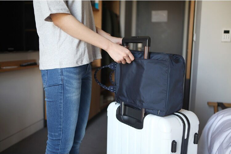 427g Weight Nylon Lining Material Zipper Closure Type Single Shoulder Strap Strap Type Business, Travel Occasion Nylon Material Solid Color Pattern Unisex Gender Square Shape Dark Blue, White, Green, Black Color Medium Size Trolley Travel Case Large-capacity Clothing Storage Bag Wholesale Nihaojewelry 24