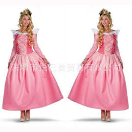 欧美童话动漫cosplay公主服装万圣节派对服角色扮演睡美人演出装