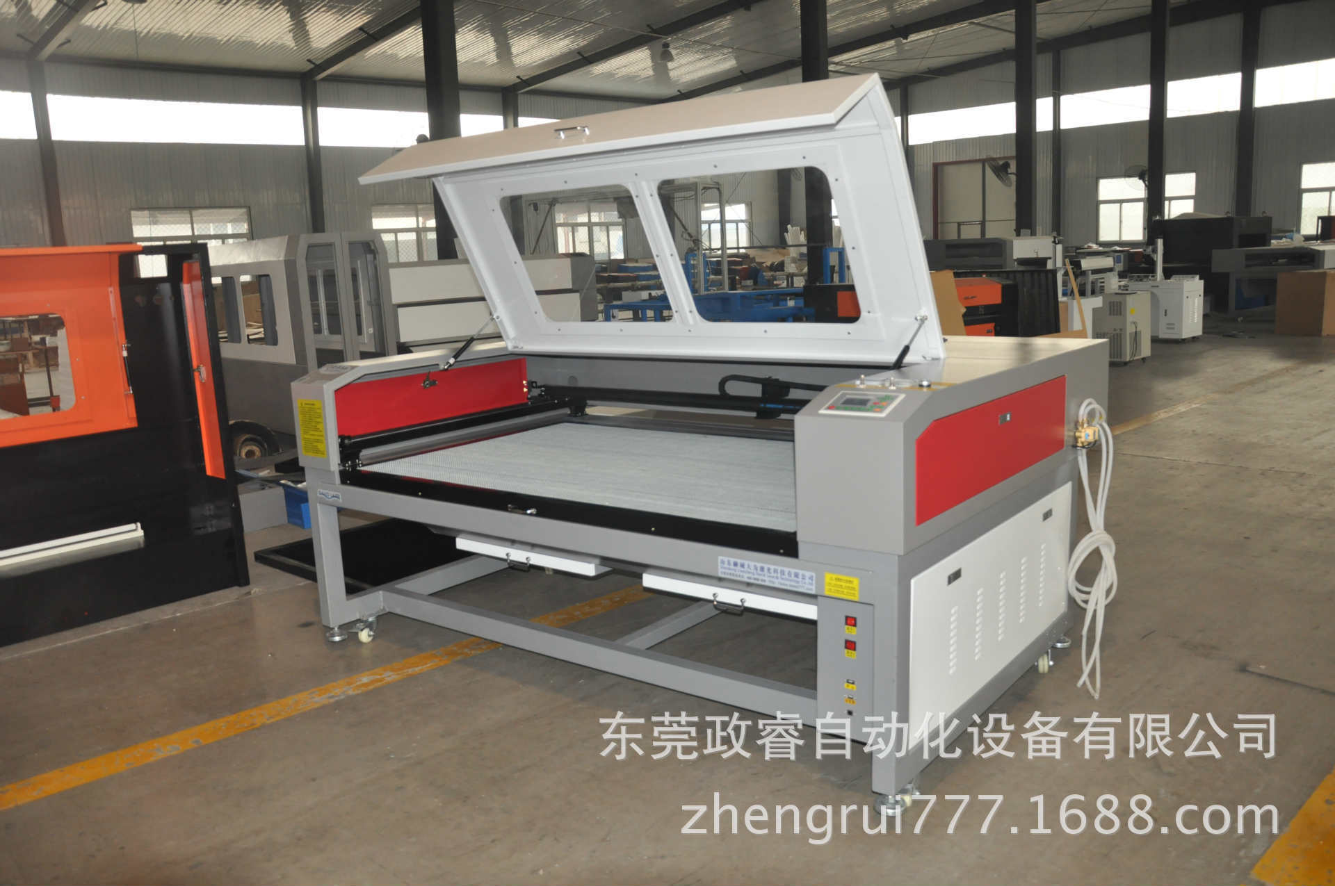 东莞政睿树脂版激光制版机 单头双头蜂窝平台激光切割机