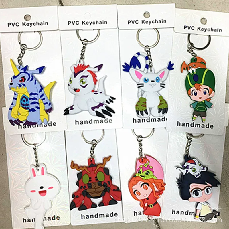 Double-sided monster, keychain PVC from soft rubber, pet