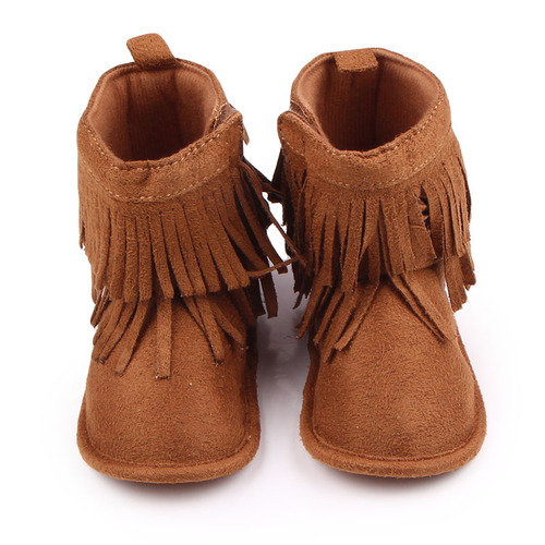 Autumn/Winter Baby Boots, Crinkle Baby Shoes with Tassels, M0640
