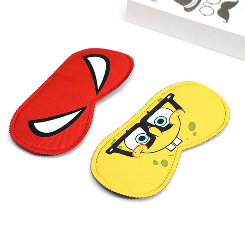 Cartoon anime cool breathable sleeping eye mask for men and women l light-blocking sleeping eye mask with cute eye bag logo