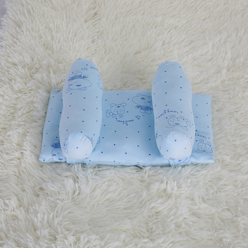 Newborn baby baby pillow, baby pillow, anti-head shaping pillow, pure cotton adjustable baby product pillow
