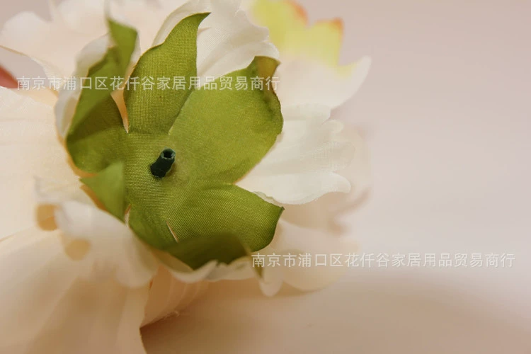 Искусственная пионовая головка Happy Peony, 15 см шелковая ткань, многоцветное свадебное декорирование