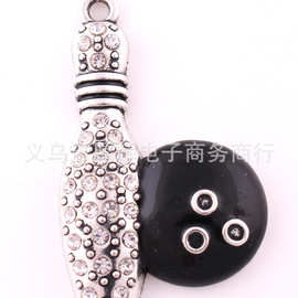 保龄球点钻小饰品吊坠