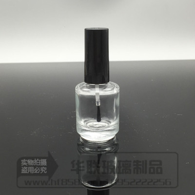 廠家批發方形指甲油瓶子 帶刷 5ml 10ml 15ml圓形玻璃瓶指甲油定