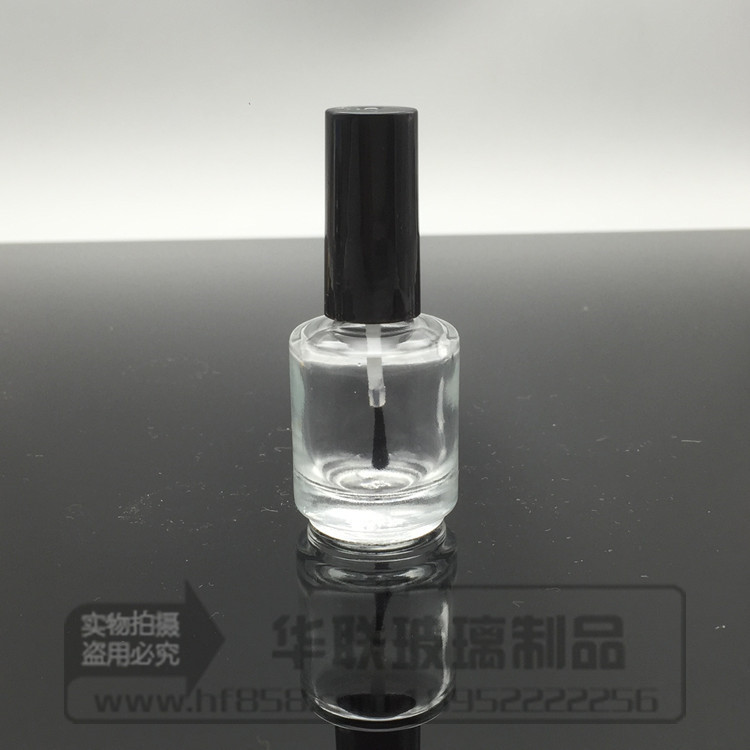 廠家批發方形指甲油瓶子 帶刷 5ml 10ml 15ml圓形玻璃瓶指甲油定