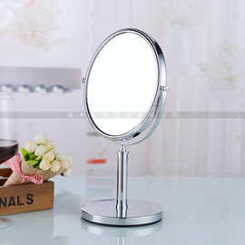 8寸台式双面美容镜 台式360度旋转化妆镜 时尚双面化妆镜放大镜