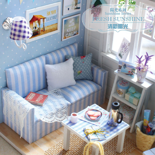 Zhiquwu New Cabin Sunshine Princess Series DIY Handmade Assembly Model Fresh Sunshine Creative Gift