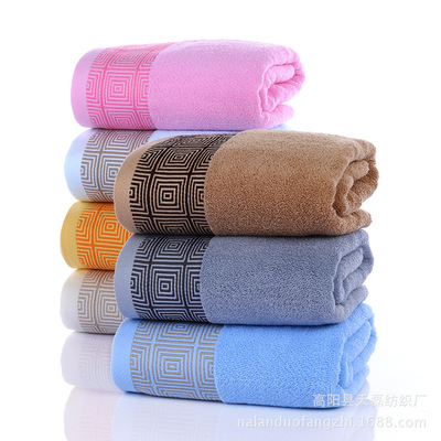厂家批发直销 宾馆酒店纯棉32股围城浴巾成人大浴巾淘宝礼品促销|ru