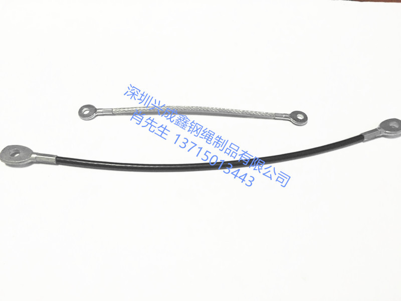 专业生产钢丝绳拉索 钢丝绳保险绳安全绳 钢丝绳冲压接线端子厂家