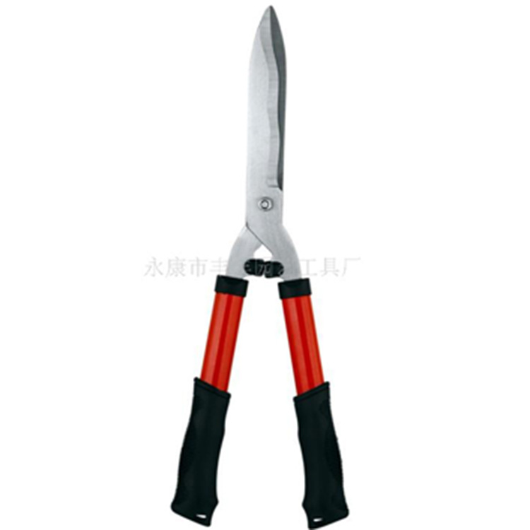 厂家供应直头高枝园艺剪普通抛光10寸园林五金篱笆剪定制园林剪刀