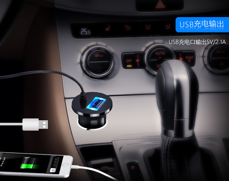 Car Bluetooth Hands-Free Mp3 Bluetooth Receiver Car Bluetooth Audio Receiver Supports Apple Siri
