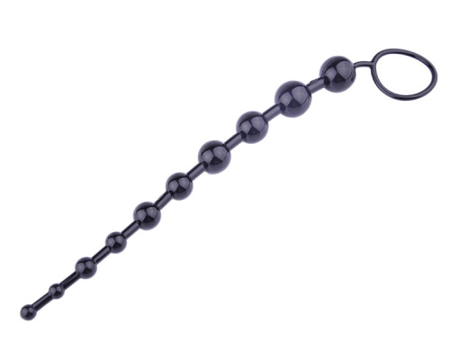 Anal plug with beads, 10 beads, colorful beads, flirting supplies, adult sex toys wholesale