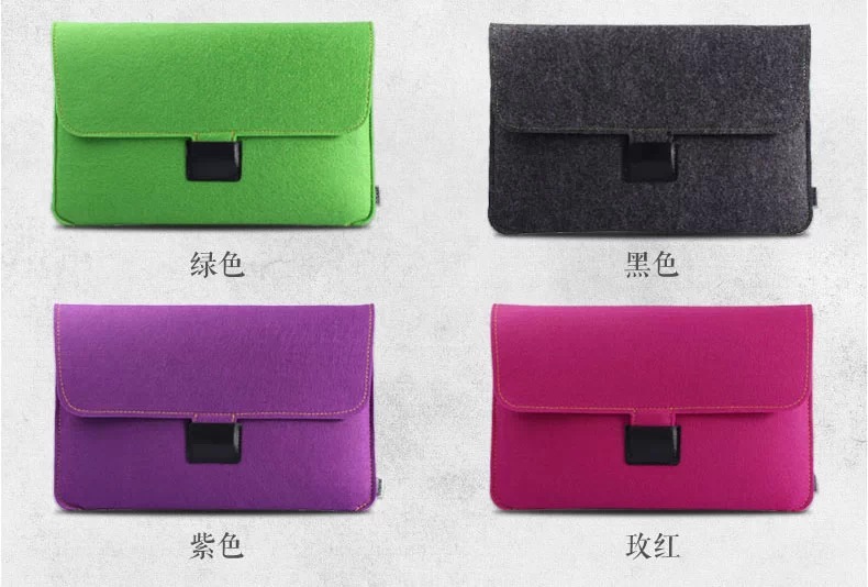 厂家供应可定毛毡平板电脑包卡通毛毡包毛毡电脑礼品包