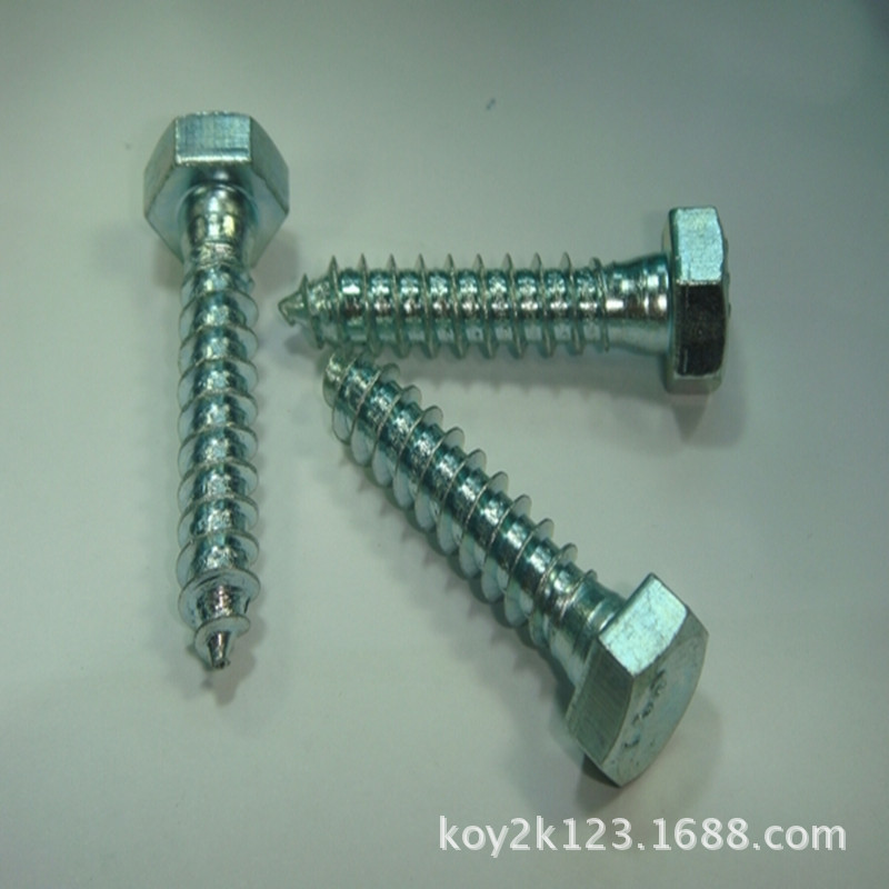 DIN571外六角木螺丝外六角自攻螺丝外六角自攻螺钉M12*50