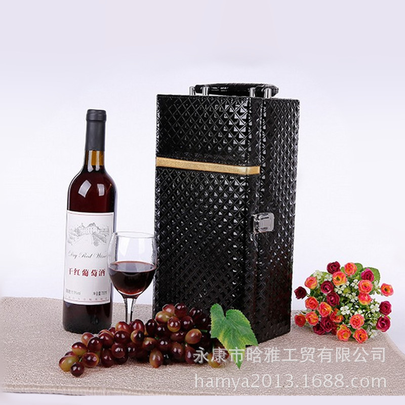 单支皮盒 现货单支装红酒盒礼品盒 葡萄酒礼盒 红酒包装盒子