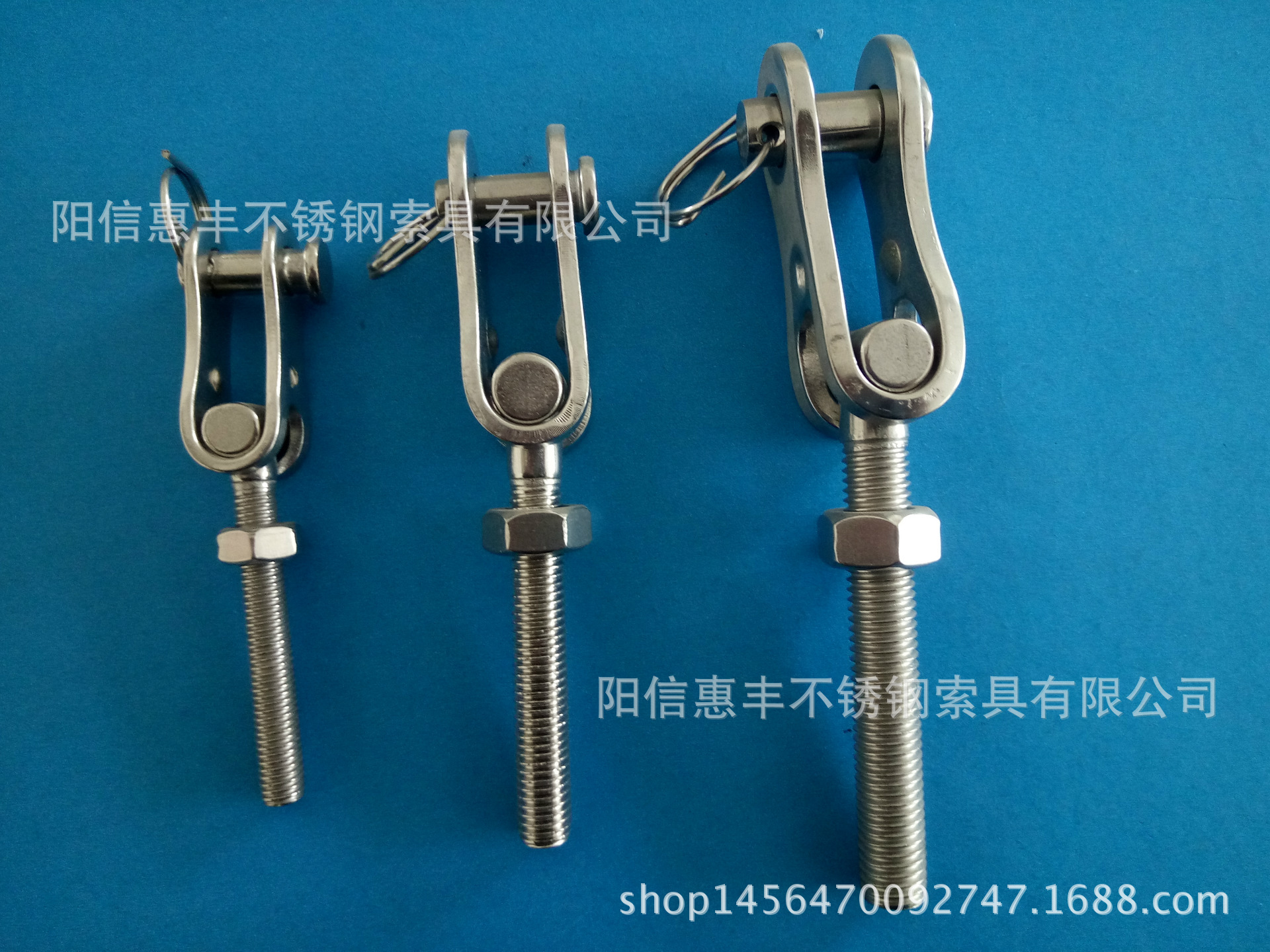 厂家直销不锈钢 摆头接丝杆/摆头接线器/拉具 穿钢丝绳 规格齐全