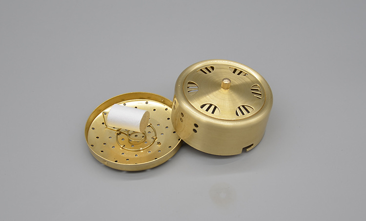 Pure Copper Moxibustion Box Portable Ai Jiu Warming Device for Home Wellness 8cm Base specifications