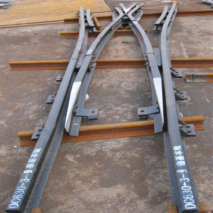 厂家供应钢轨铺设对称道岔分歧道岔菱形道岔山桥道岔