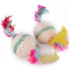 Cat toy, feathers, swords hemp, small ball, map, vocal, empty small ball cat toy