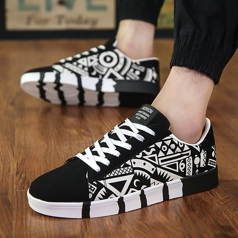 Spring New Men's Casual Shoes Tide Shoes Canvas Shoes Korean Version Of The Sports Tide Male Student Skateboard Shoes 7631