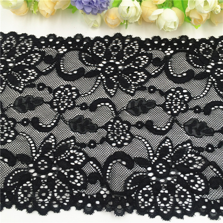 现货18CM宽弹力蕾丝花边外贸女装抹胸内衣性感辅料蕾丝花边批发