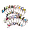 Belly button piercing stainless steel, 20 colors, European style