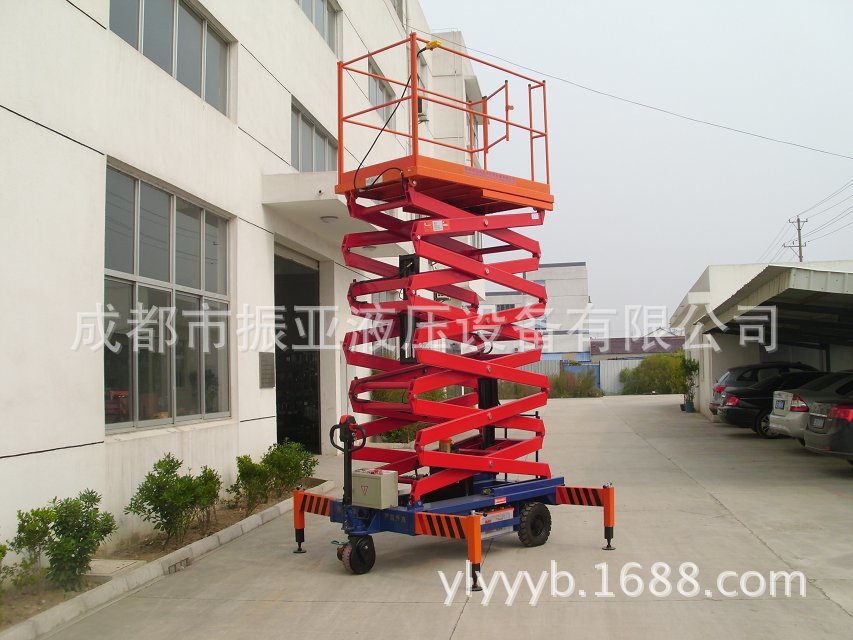 液压移动剪叉式升降平台，电动升降机，高空维修保养伸缩作业平台
