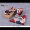 Bow tie for leisure, scarf, set, Korean style, 5cm, cotton and linen