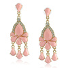 Crystal, earrings, resin, accessory, European style, wholesale