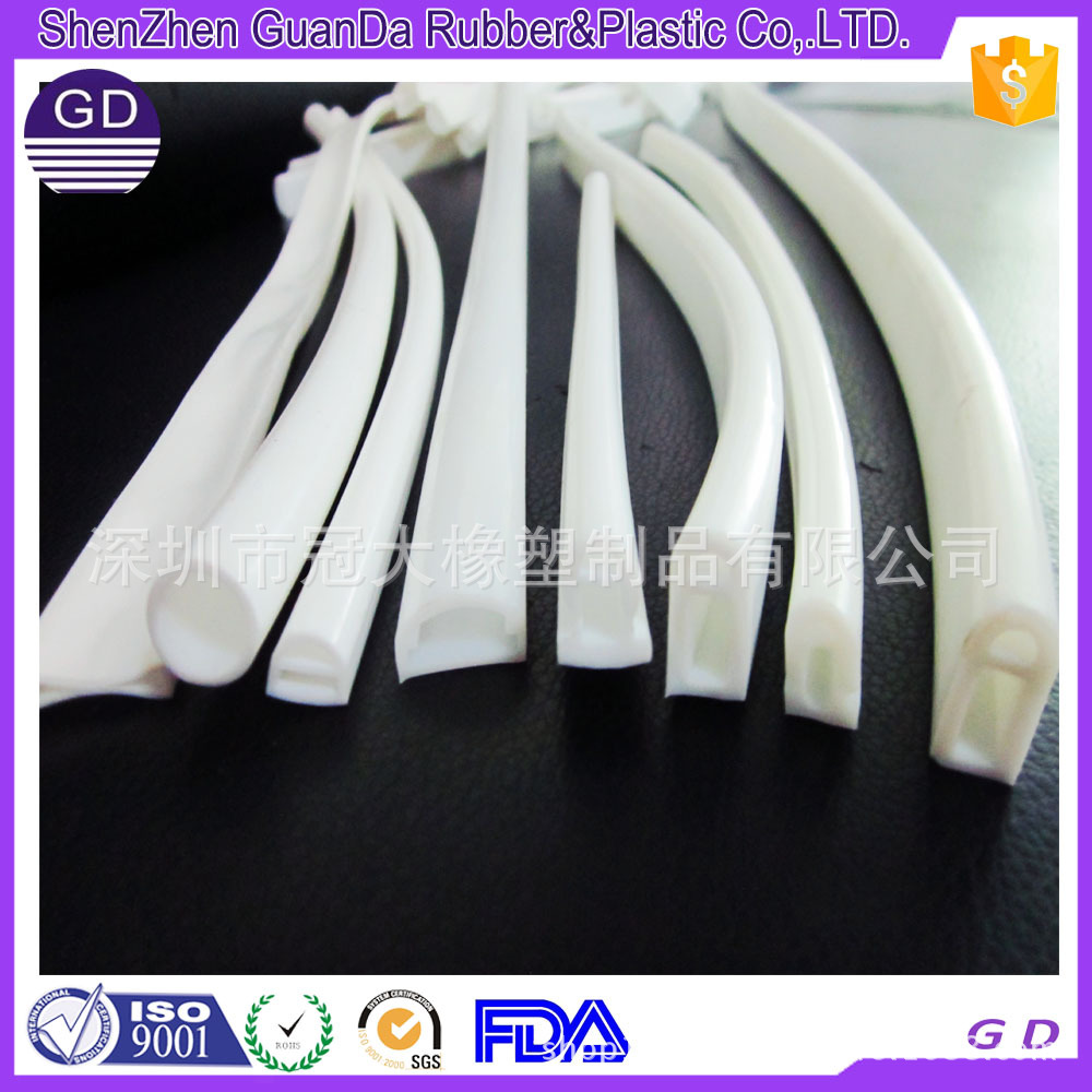 【深圳厂家】定做方形硅胶防水管 led硅胶套管 半透明