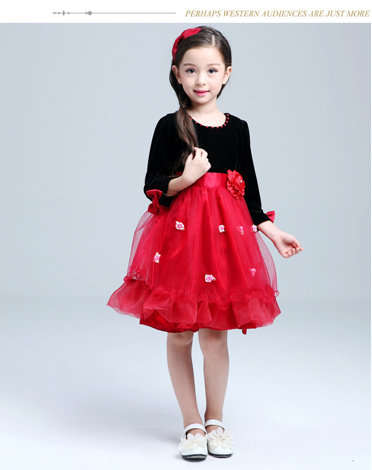 Robes pour fille en velours côtelé - Ref 2046748 Image 13