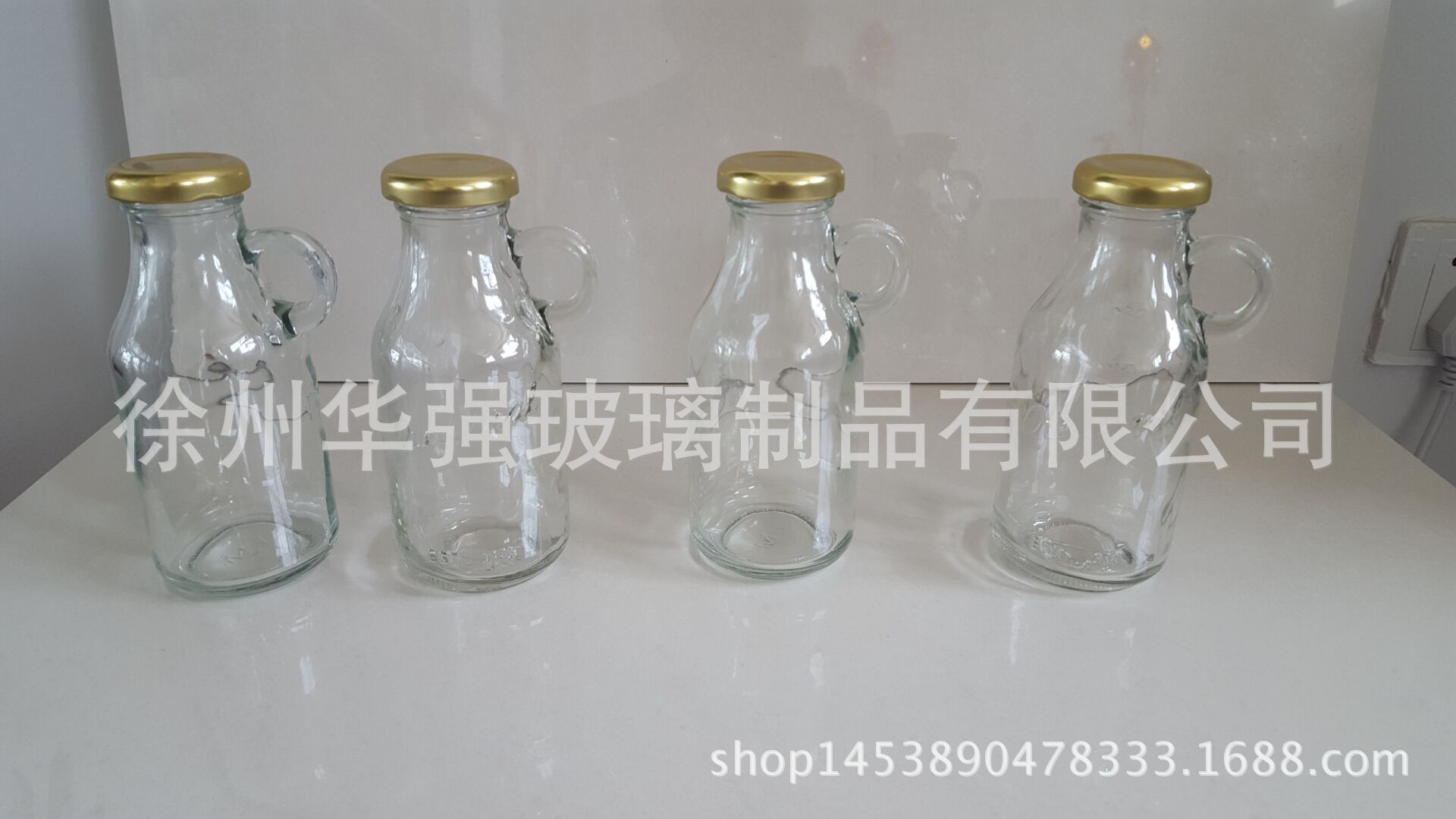 玻璃奶瓶鲜奶瓶牛奶瓶500ml奶吧专用瓶送盖子批发
