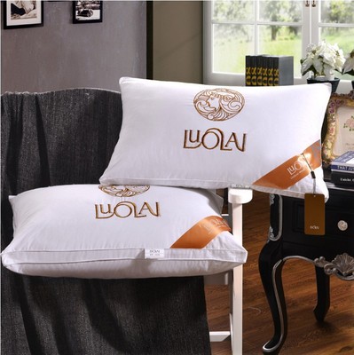 厂家直销 新款星级酒店宾馆专用枕芯 抗菌枕60支纯棉枕头特价批发|ms