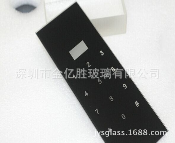 专业加工钢化玻璃订做面板智能触控电子锁丝印订制触摸电子锁面板