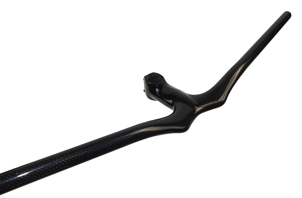 Carbon Fiber Mountain Bike Handlebar MTB Bicycle Integrated Riser Bar