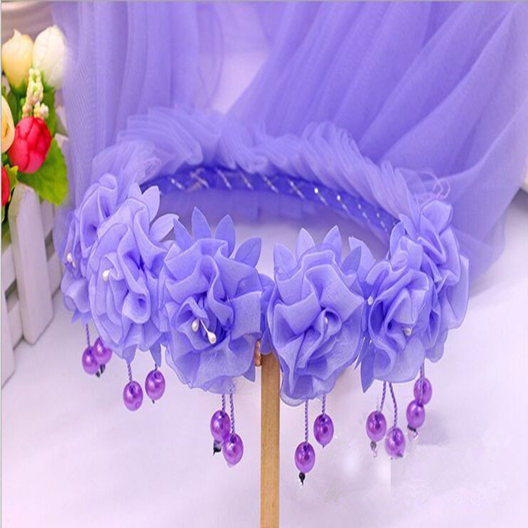 6 구슬 베일 퍼플