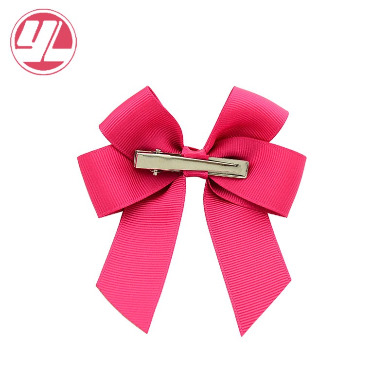 Fashion Streamer Polyester Ribbed Satin Ribbon Bow Hairpin display picture 5