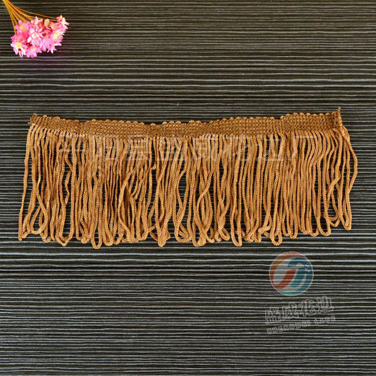 厂家批发定 製窗帘花边小条码水溶花边 人造丝服装辅料